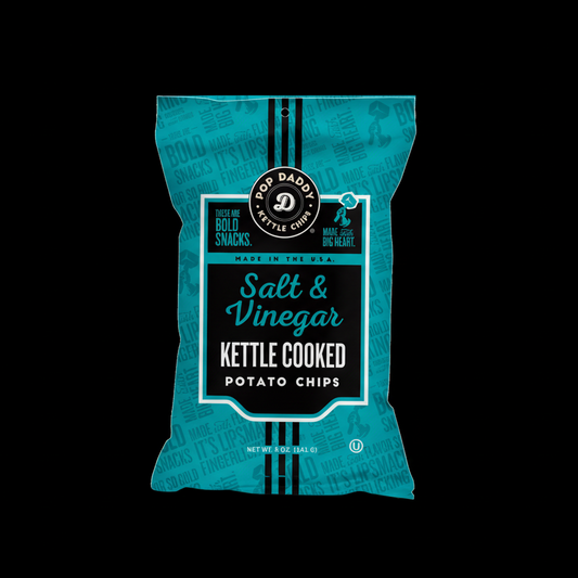 Pop Daddy - Salt and Vinegar Kettle Cooked Potato Chips 5.0 oz