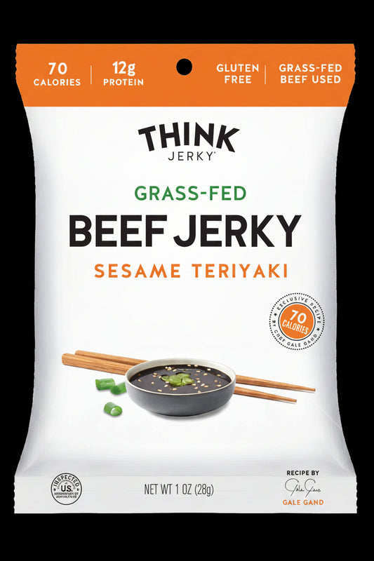 Think Jerky - Sesame Teriyaki 100% Grass-Fed Beef Jerky, 1.0oz