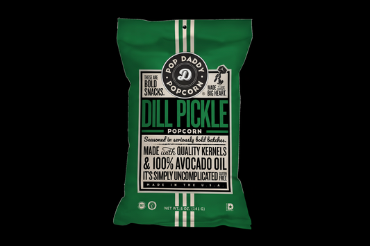 Pop Daddy – Dill Pickle Flavored Popcorn 5.0oz