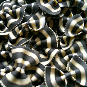 Black and White Bowtie Colored Pasta - 8.8oz (250gm)