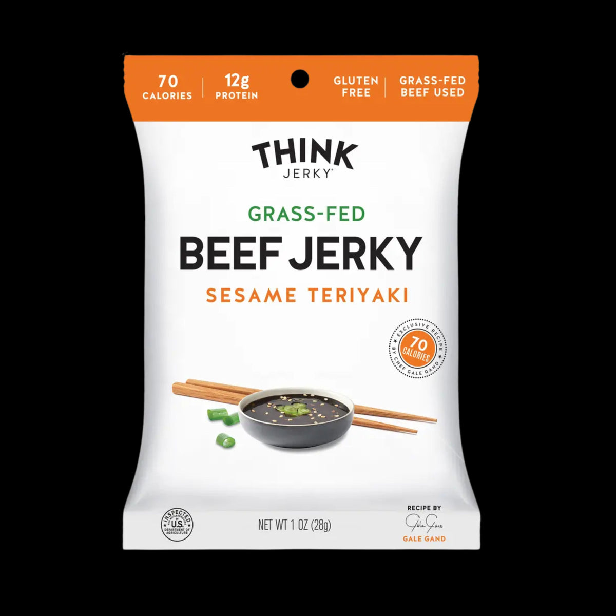 Think Jerky - Sesame Teriyaki 100% Grass-Fed Beef Jerky, 1.0oz