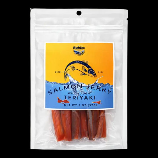 Rublev Wild Caught Salmon Jerky Teriyaki 2 oz (57g)