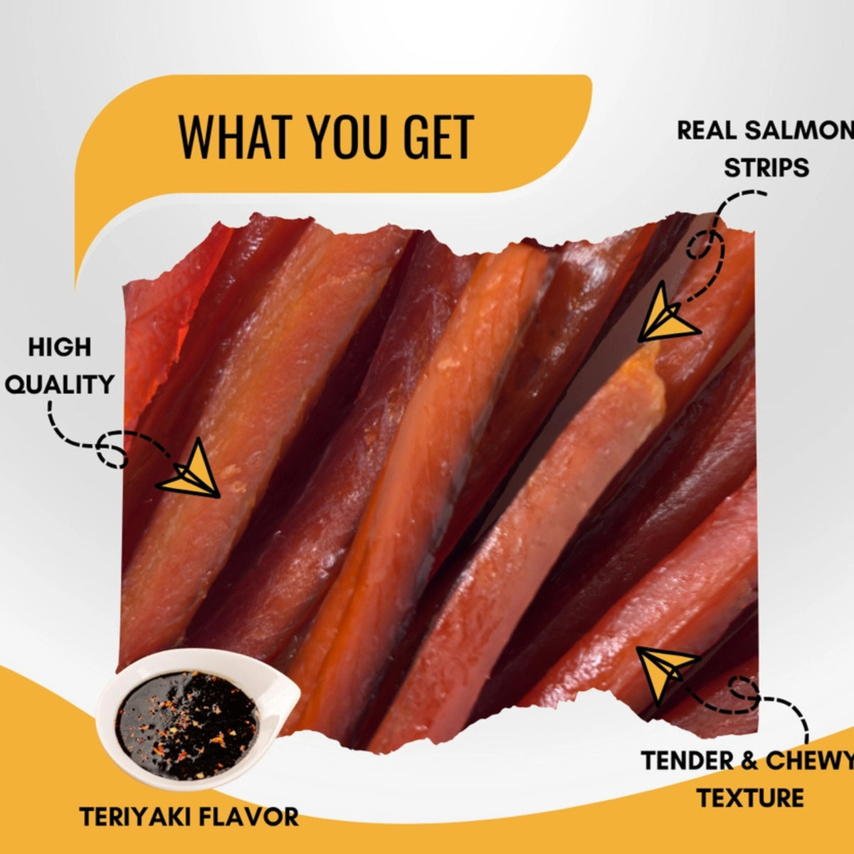 Rublev Wild Caught Salmon Jerky Teriyaki 2 oz (57g)