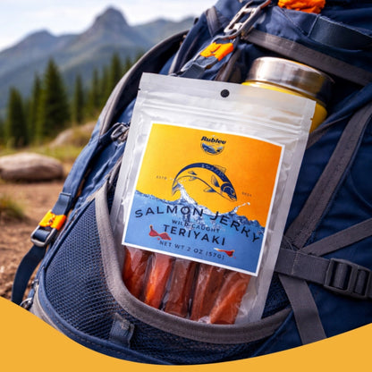 Rublev Wild Caught Salmon Jerky Teriyaki 2 oz (57g)