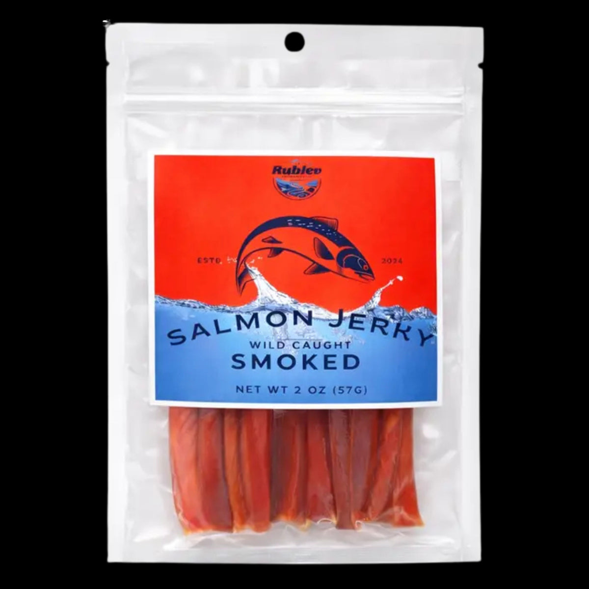 Rublev Wild Caught Smoked Salmon Jerky 2 oz (57g)