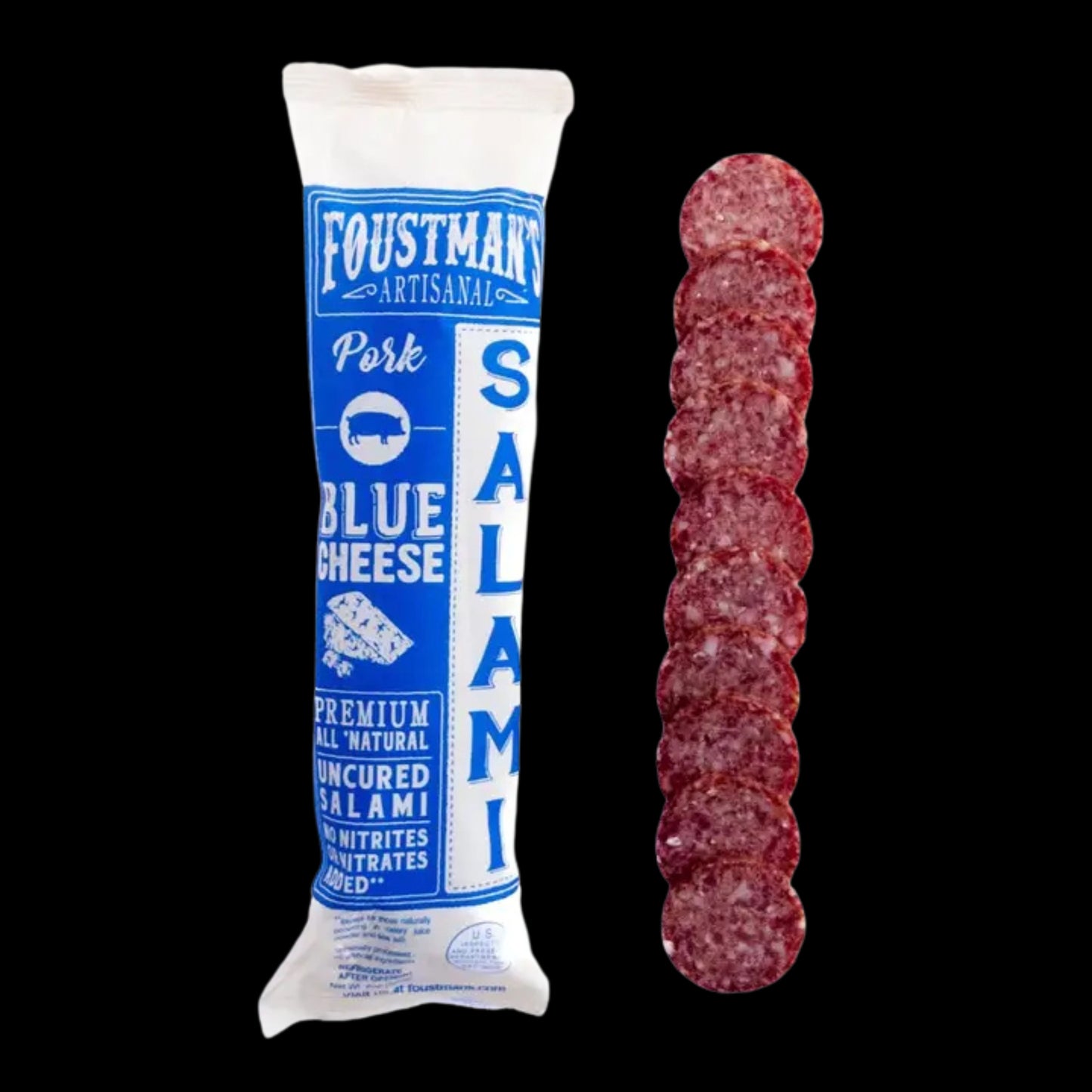 Beef Salami | Foustman's All-Natural Uncured Salami - 8oz (Copy)