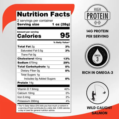 Rublev Wild Caught Smoked Salmon Jerky 2 oz (57g)